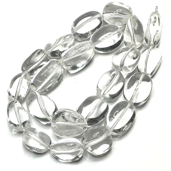 Rock Crystal Quartz Nugget Beads-AA Grade-18 x 13mm Avg. (SP5440)
