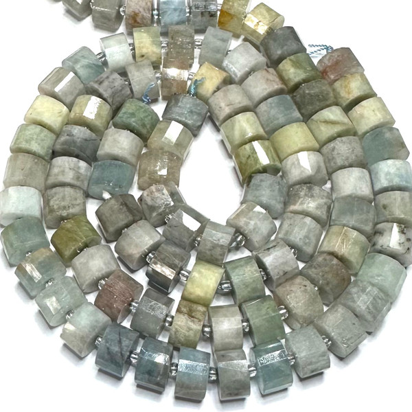 Aquamarine Faceted Rondel Beads10 x 7mm (SP5510)
