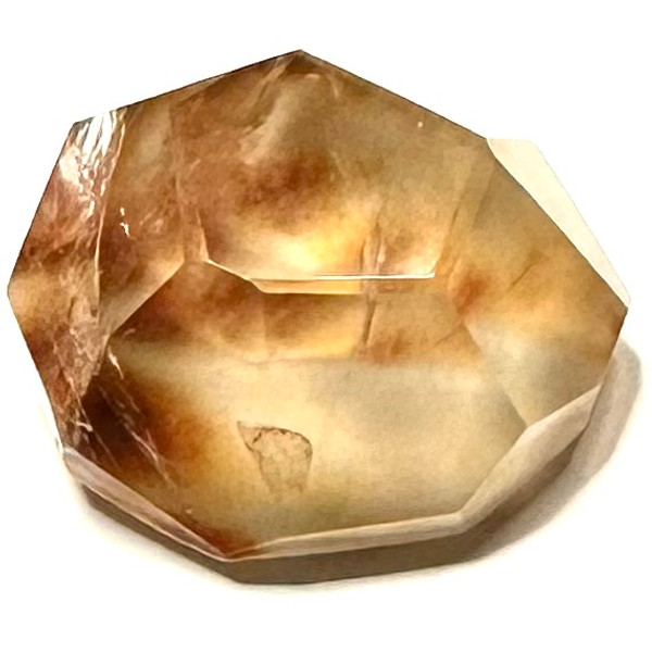 RARE-One of a Kind Amphibole Faceted and Polished Stone-24mm (NC5537)