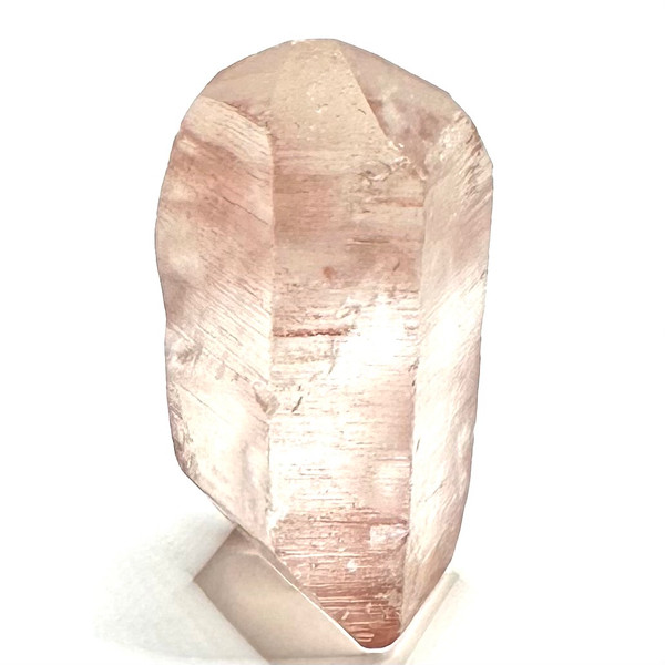 One of a Kind Raw Pink Lithium with Rainbow Inclusions Point-2 1/2 x 1 1/4"