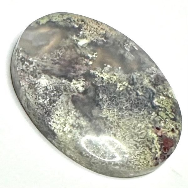 One of a Kind Moss Agate Cabochon-37 x 26mm