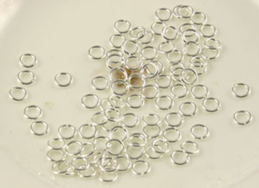 Silver Plated 4mm Jump Rings (Open)