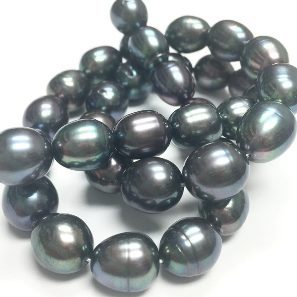 Freshwater Peacock Rice Pearls- 10-11mm