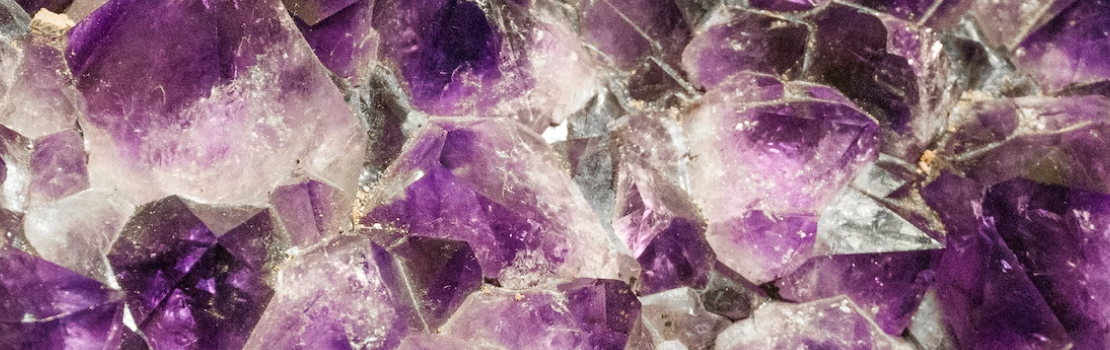 Purple tinted crystals