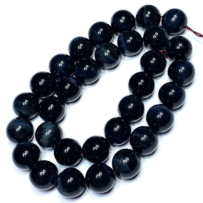 Tiger Eye Beads, Midnight Blue, 6mm Round