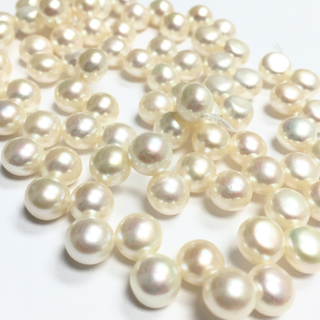 Sweet Ivory Top Drilled Dancing Freshwater Pearls 2.5-3mm - A Grain of Sand