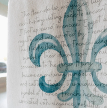 Fleur De Lis Kitchen Towel