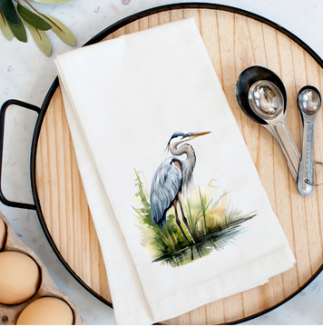 Blue Heron Kitchen Towel