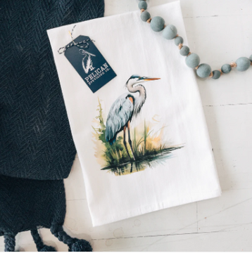 Blue Heron Kitchen Towel