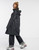 Rains long waterproof jacket in black