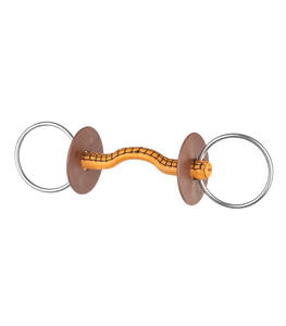 Beris Leather Ported snaffle bit, soft, R 7,5cm Beris Leather Ported snaffle bit, soft, R 7,5cm