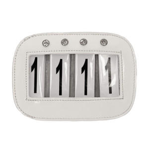 Leather Number Holder White 4 Digit Leather Number Holder White 4 Digit
