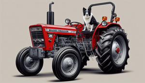 T-Shirt, Tractor with Collie Dog