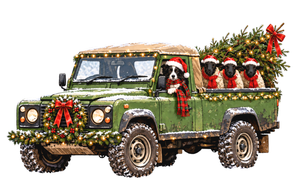 Child's  Xmas Sweat Shirt - Land Rover with Sheep