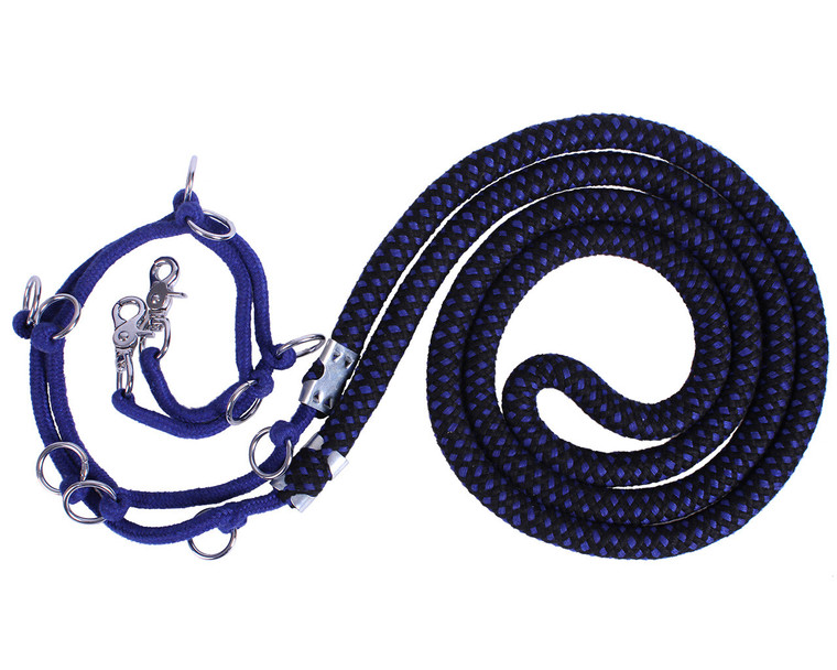 Lunging Rope Luxe Blue-Black Large