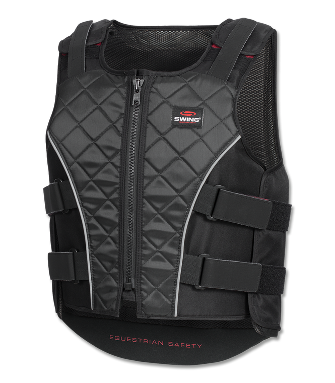 Childs  Swing Body Protector P19 with zipper  black/grey - Level 3  (2018)
