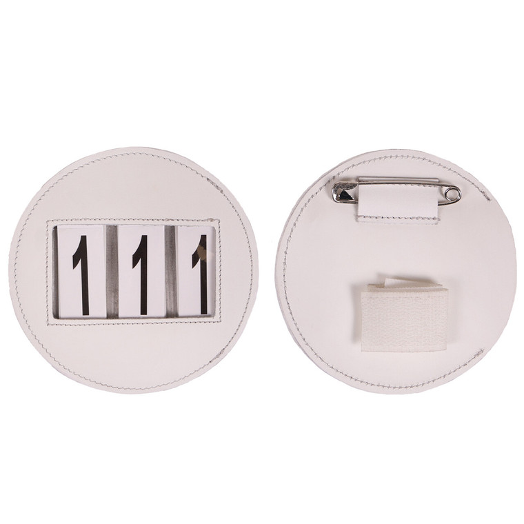 Round Leather Number Holder (single)