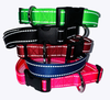 Reflective Nylon Dog collar, One inch width, adjustable