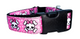 pink skull custom dog collar
