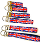 Union Jack Key Fob Keychain British keychain