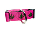 Pink leaf dog collar