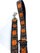 Camo orange paw print dog leash