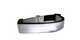 Silver Reflective dog collar, one inch width adjustable