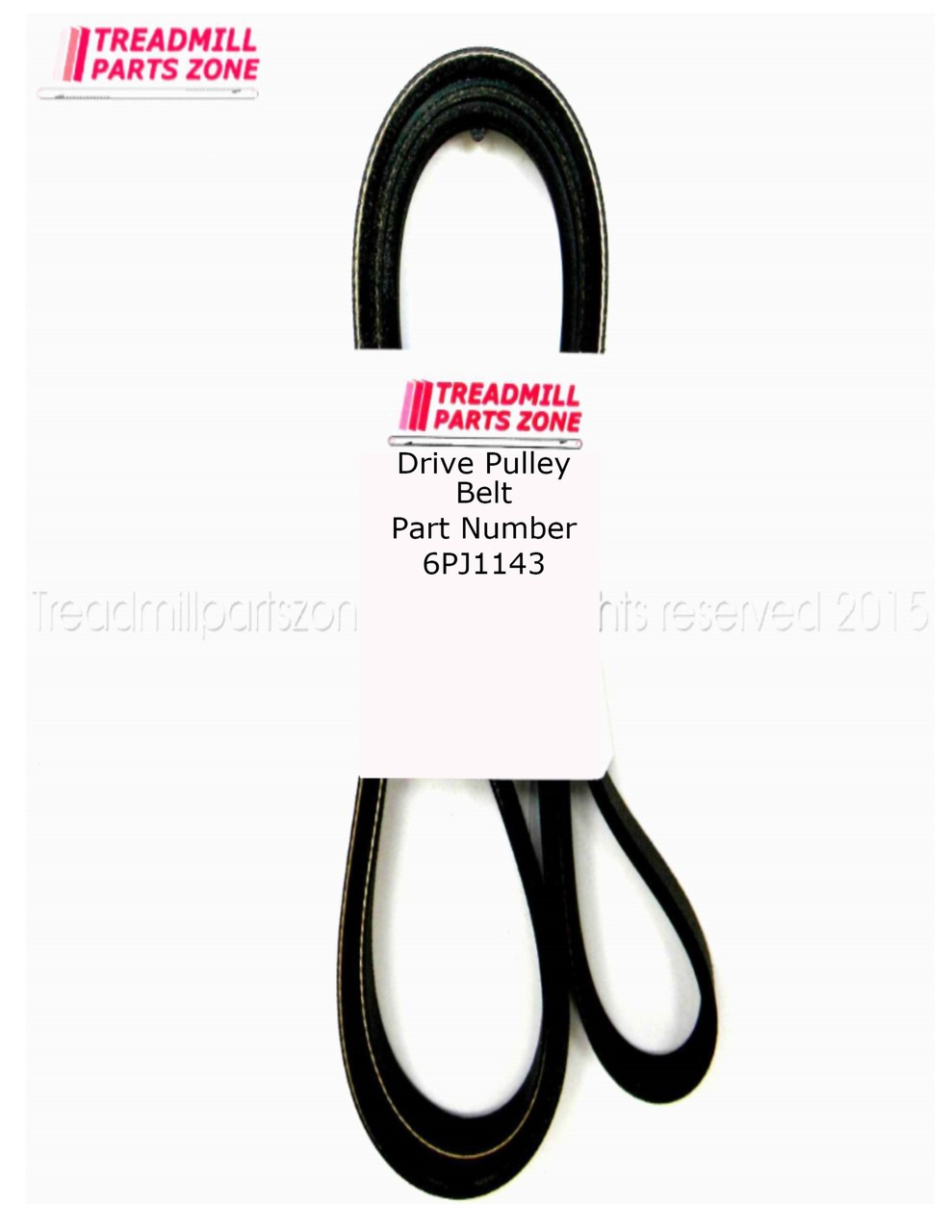 Exercise Equipment Drive  Belt Part Number 6PJ1143MM