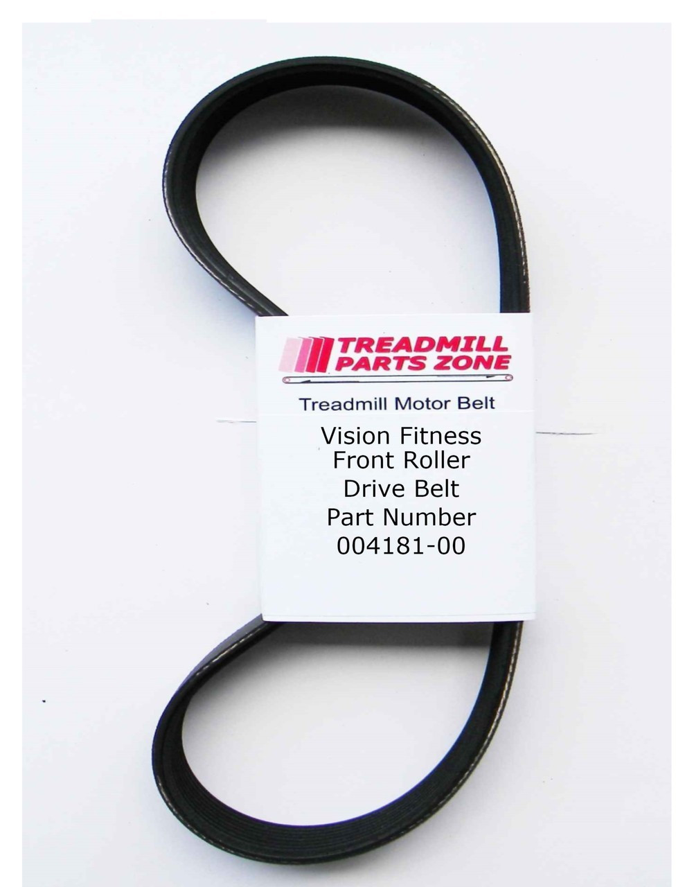 Vision Treadmill Model TM195 T9500 Front Roller Drive Belt Part Number 004181-00