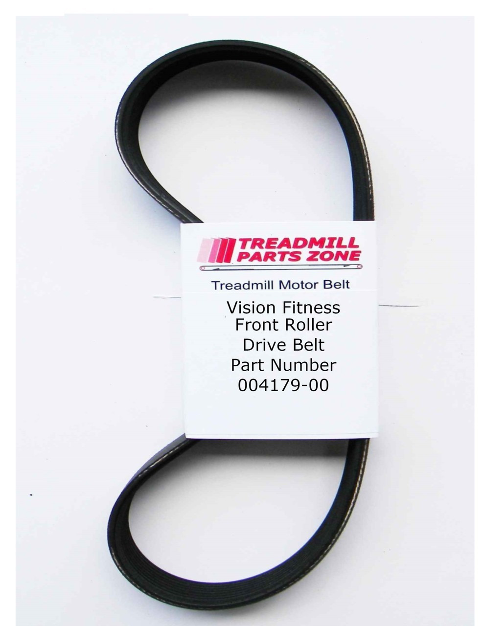 Vision Treadmill Model T9700 RUNNERS Front Roller Drive Belt Part Number 004179-00