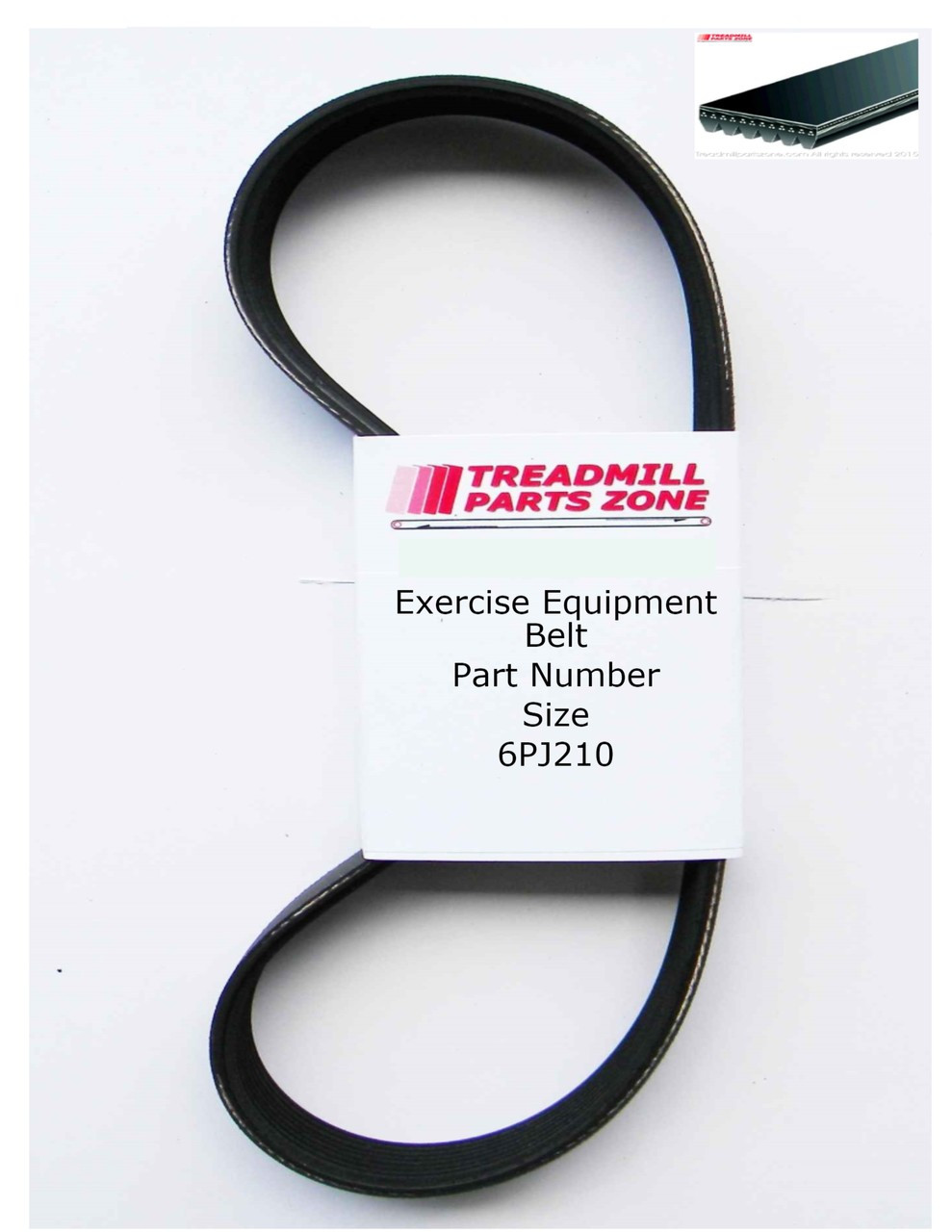 Exercise Equipment Drive Belt Part Number 6PJ210