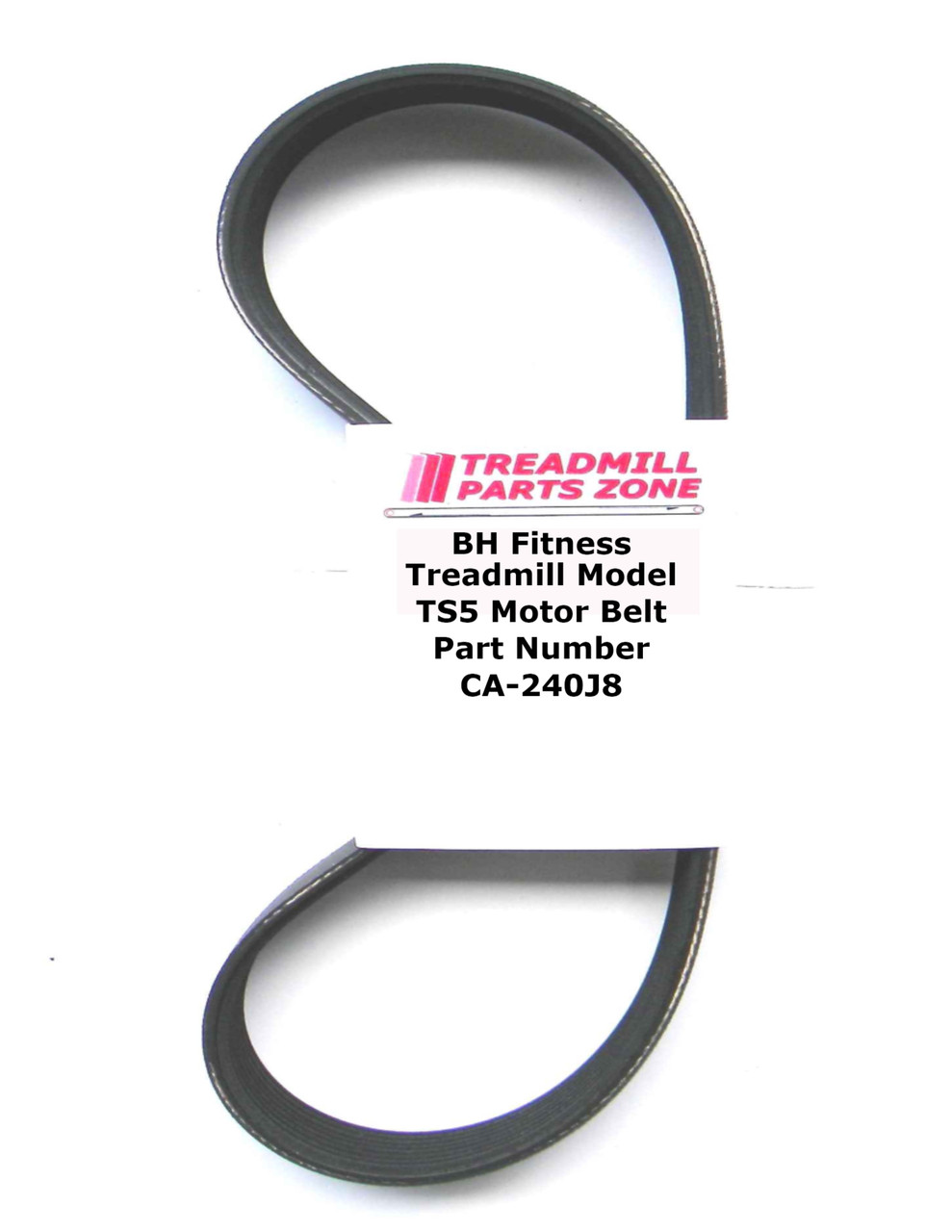 BH Fitness Treadmill Model TS5 Motor Belt Part Number CA-240J8