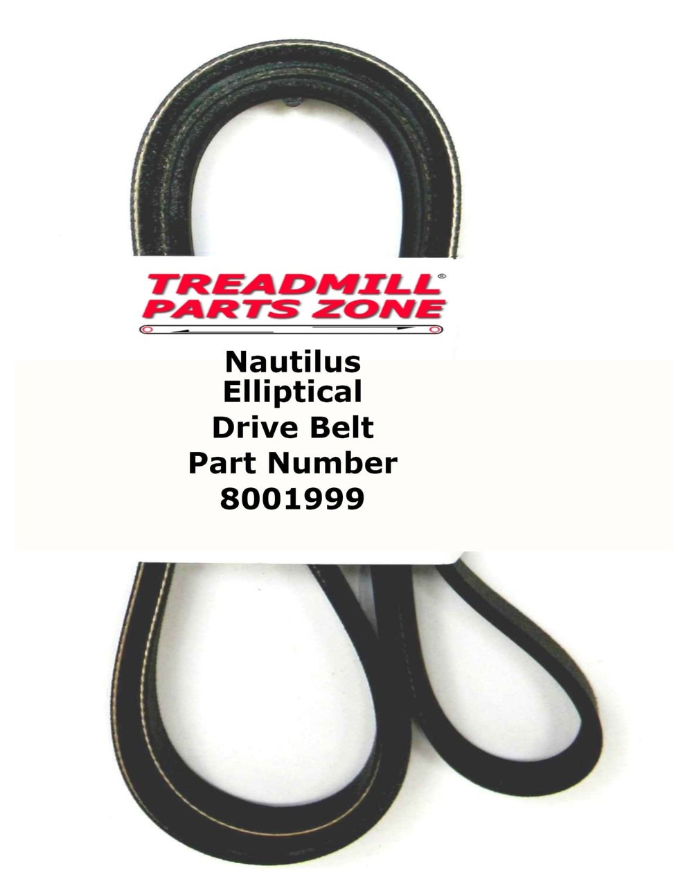 Nautilus Elliptical Model E614 Drive Belt Part Number 8001999