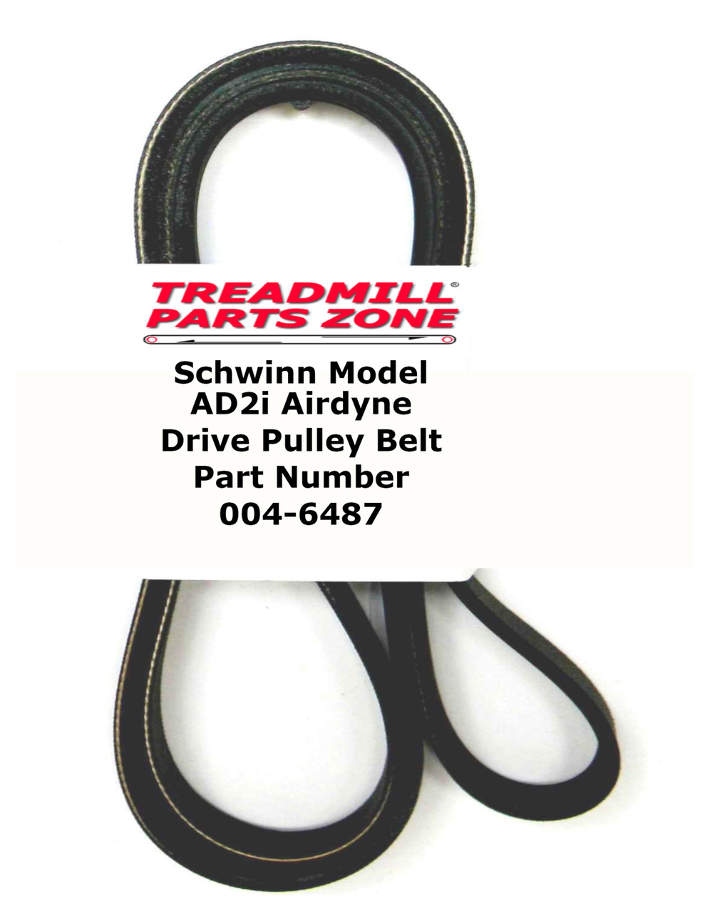 Schwinn Model AD2i Airdyne Drive Pulley Belt Part Number 004-6487