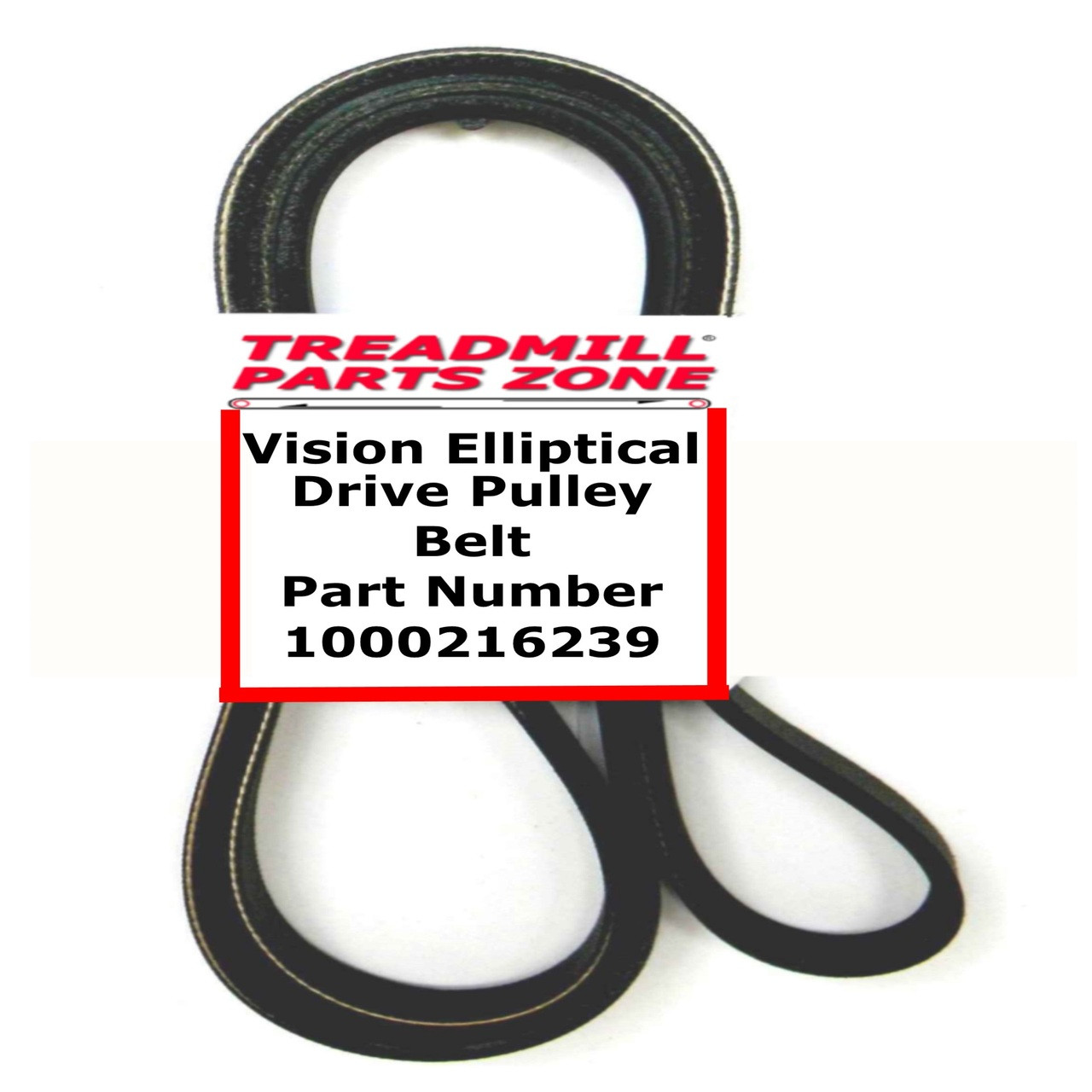 Vision Elliptical Model XF40 EP587 Elegant + Plus Drive Pulley Belt Part Number 1000216239