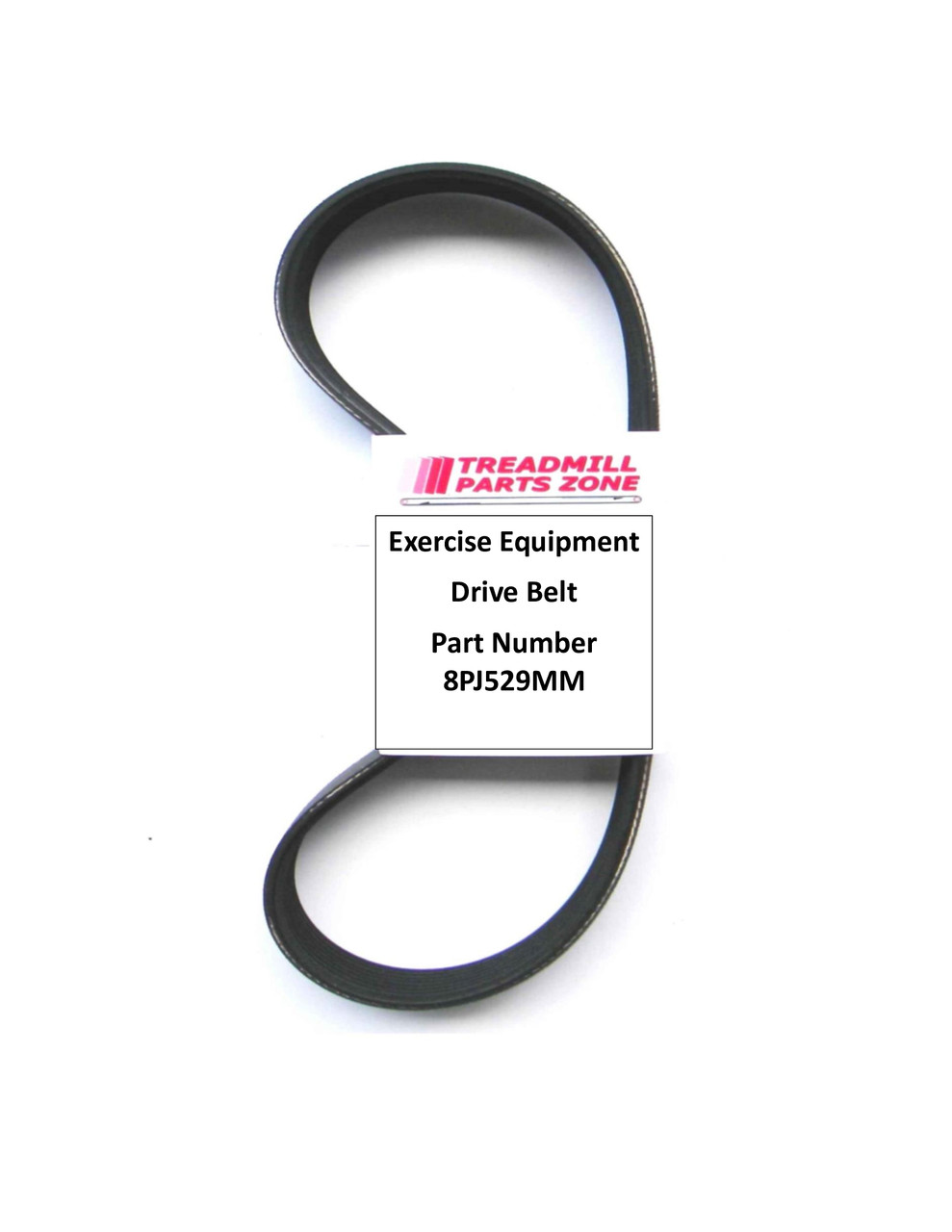 Exercise Equipment Motor Drive Belt Part Number 8PJ529MM