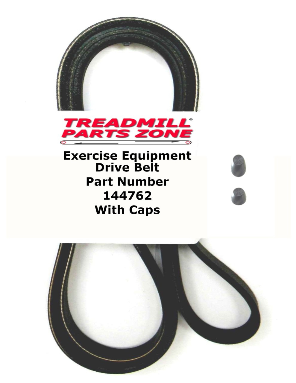 Elliptical Drive Belt with Axle Caps Part 144762