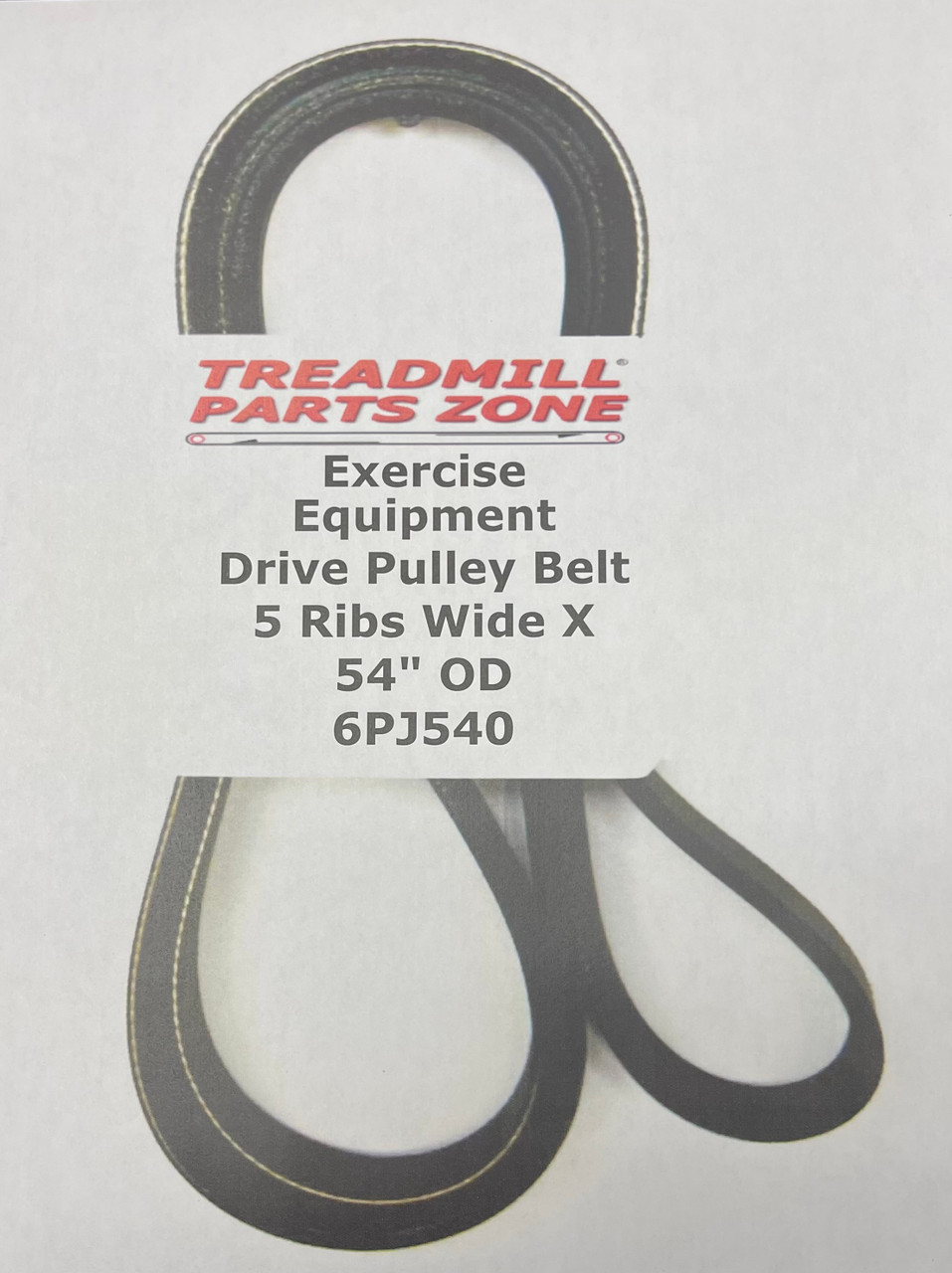 Exercise Equipment Drive Belt Part Number 6PJ540