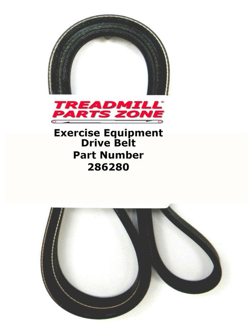 Golds Gym Model GGEX616121 CYCLE TRAINER 290 C Recumbent Bike Drive Belt Part 286280