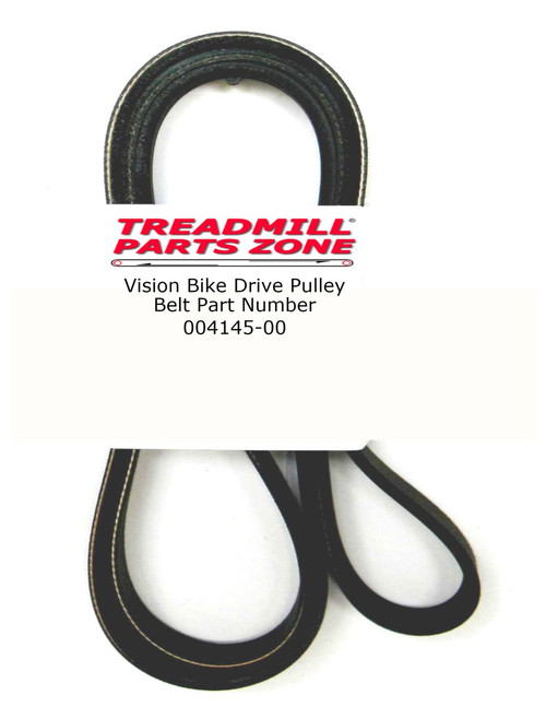 Vision Bike Drive Pulley Belt Part Number 004145-00