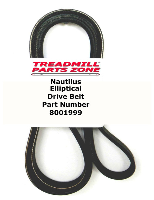 Nautilus Elliptical Model E684 Drive Belt Part Number 8001999