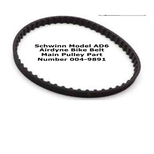 Schwinn Model AD6 Airdyne Bike Belt Main Pulley Part Number 004-9891