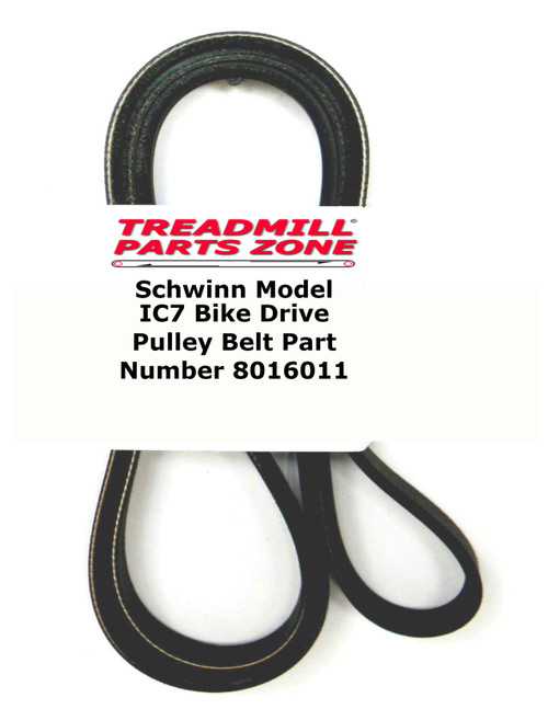 Schwinn Model IC7 Bike Drive Pulley Belt Part Number 8016011