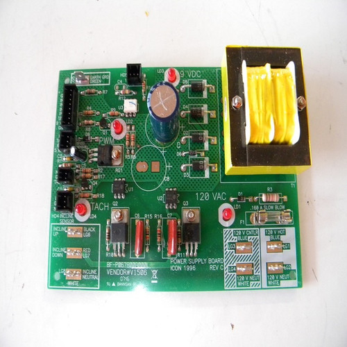 Treadmill Power Board With Clips Part Number 134576