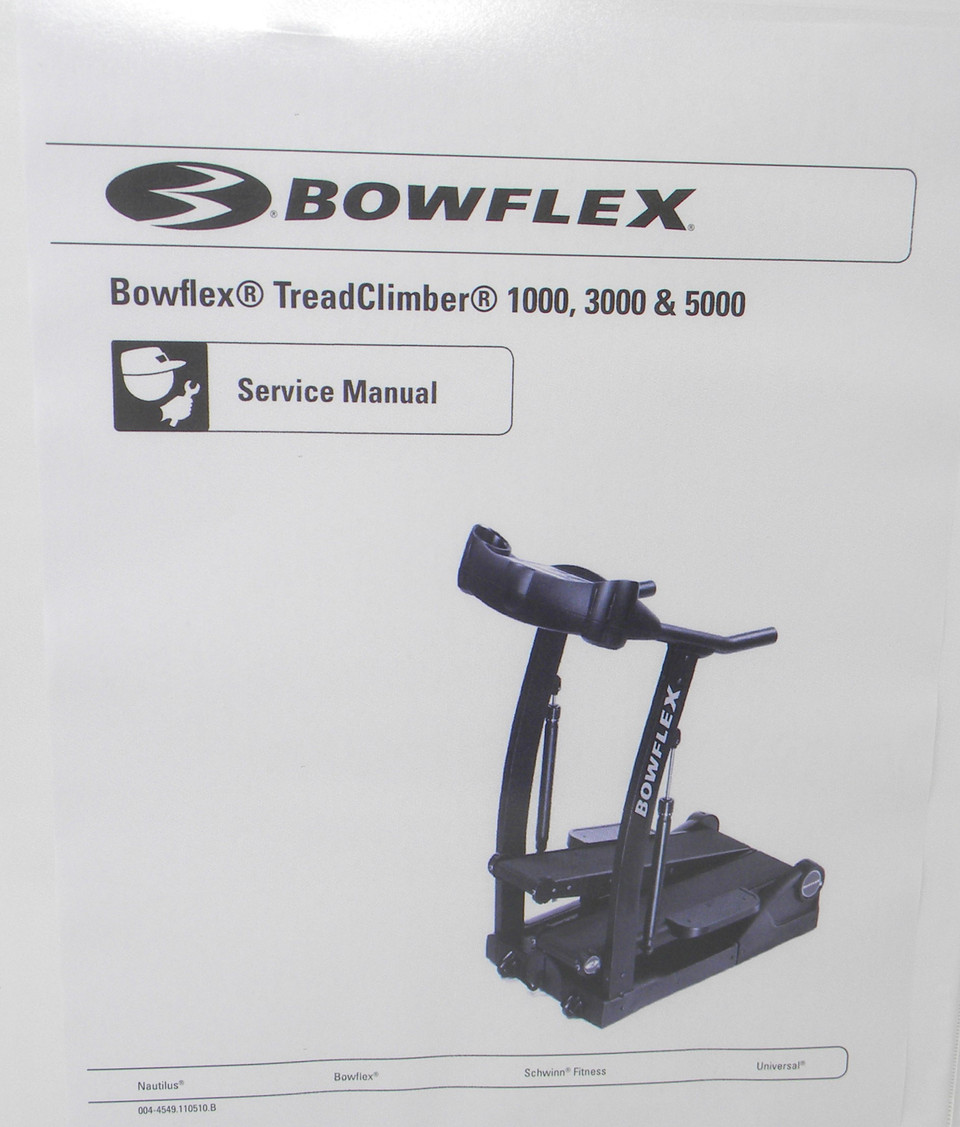 Bowflex Treadclimber Tc1000 Manual