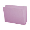 Smead End Tab Folders, Letter Size, 11pt, 2-Ply, No Fastener, Lavender, 100/Box