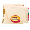 Smead TUFF Laminated End Tab Fastener Folder, Letter, Manila 50/Bx (34105)