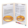 Smead End Tab Fastener File Folder, 2 Fastener, Manila (34116)