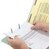 Smead End Tab Pressboard Fastener Folders, Letter Size, 2" Expansion, Gray/Green, 25/Box