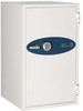 Office Environment Featuring Phoenix 4621 Data Commander Safe, Secure Storage Solution for Digital Media and Documents.
